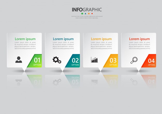 Business infographics design template.