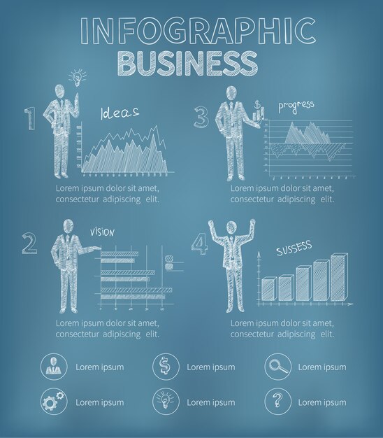 Business infographics set 