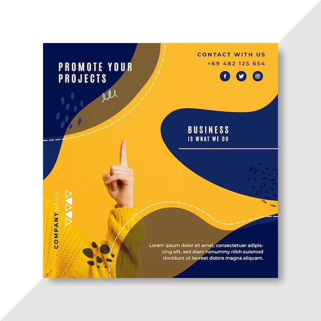 Business instagram post template