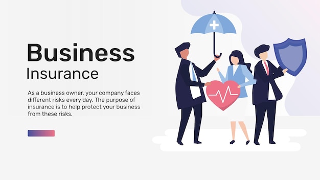 Business insurance template for blog banner