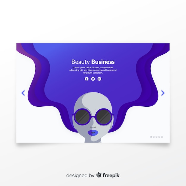 Business landing page template