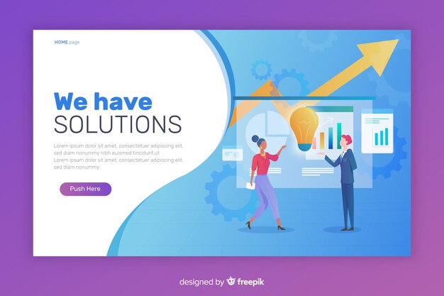 Business landing page