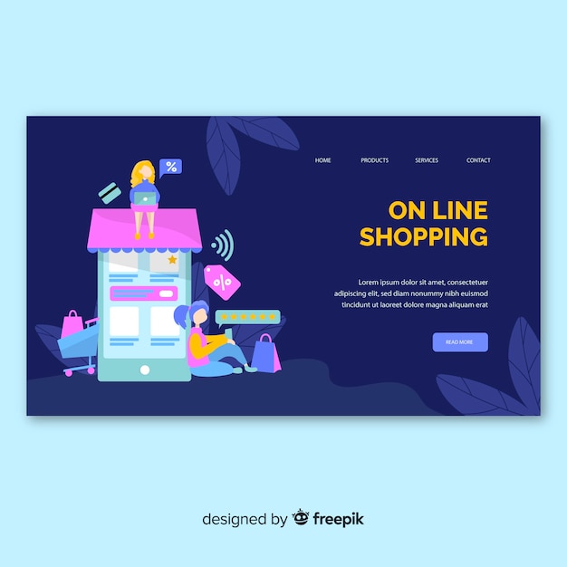 Business landing page