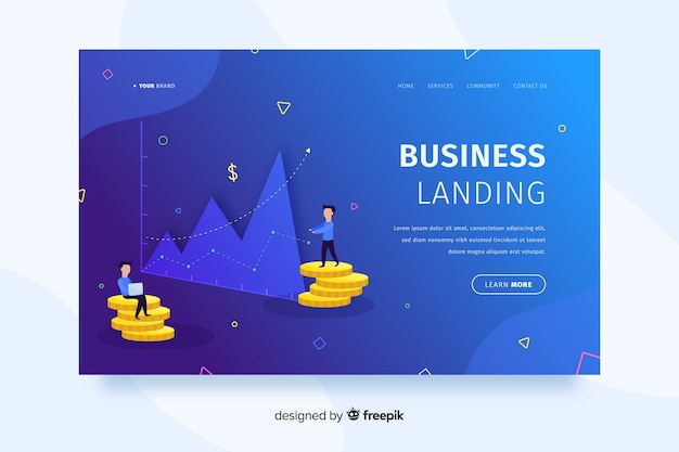 Business landing page