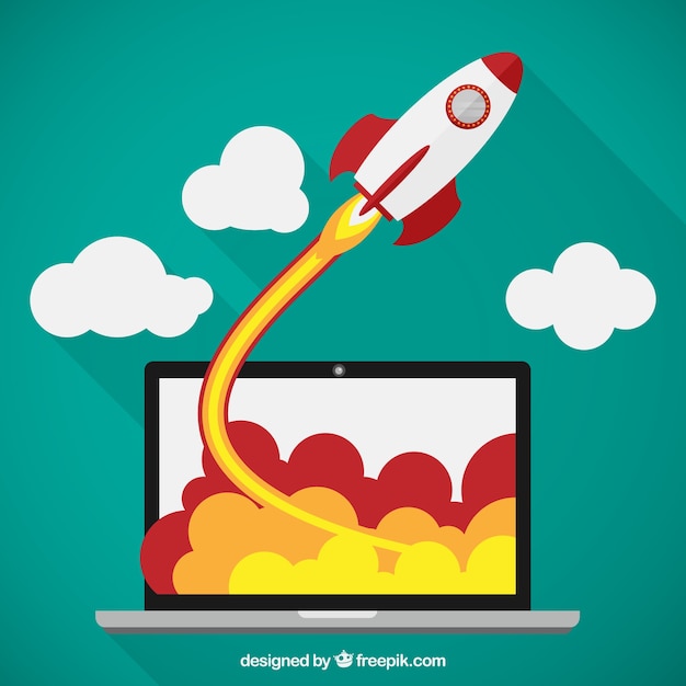 Free vector business launch concept