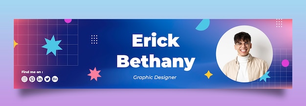 Free vector business linkedin banner design