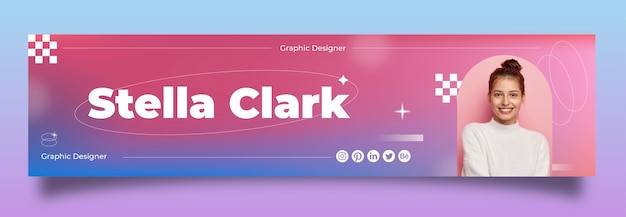 Free vector business linkedin banner design