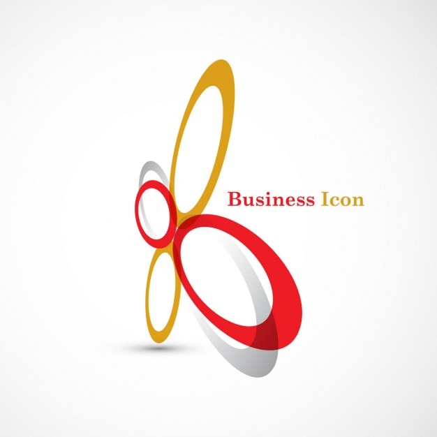 抽象的な形のビジネスのロゴ