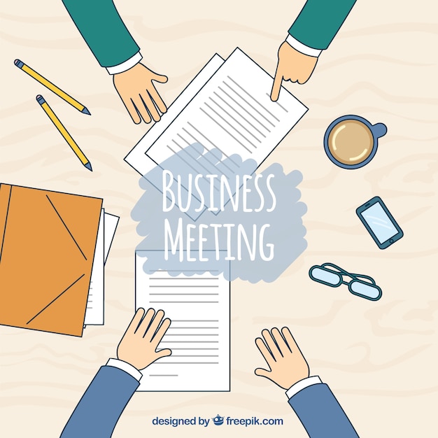 Free vector business meeting background