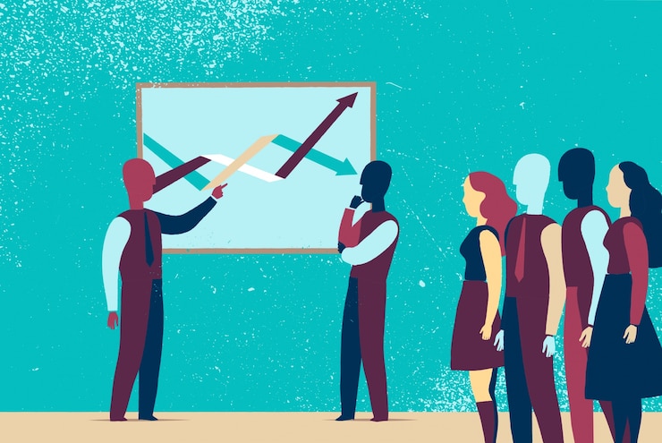 Free Vector business meeting with characters