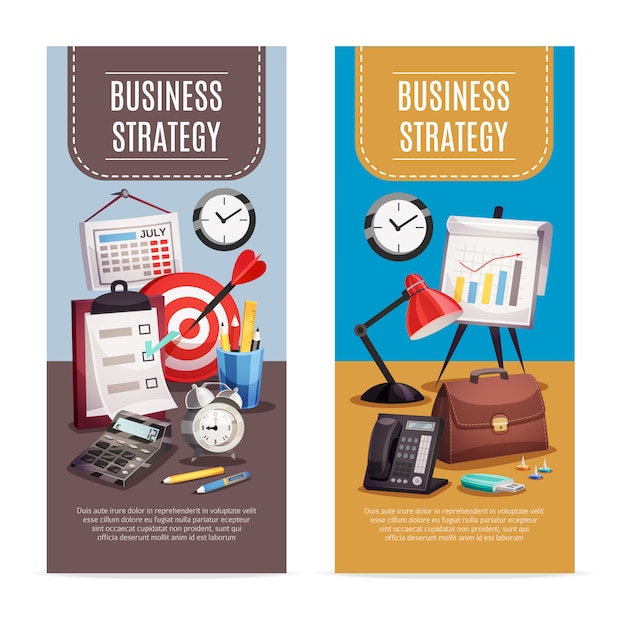 Business office 2 vertical banners