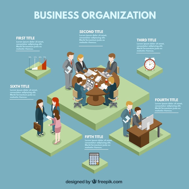 Free vector business organization graphic