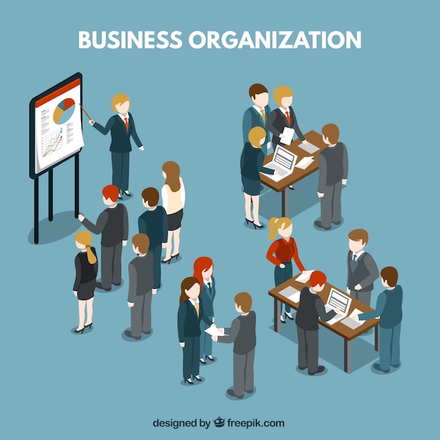 Free vector business organization illustration