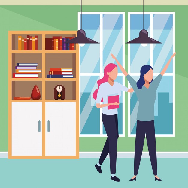 Business partners with documents