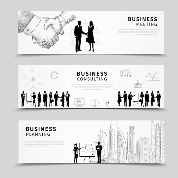 Business people banner