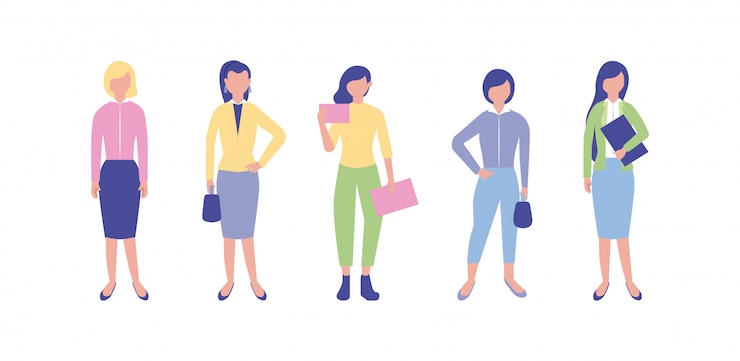 Free Vector business people characters