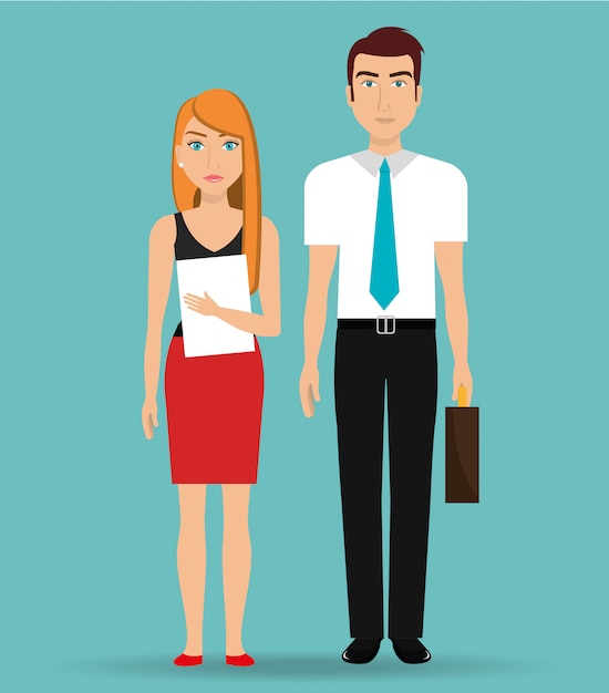 Free vector business people and entrepreneur