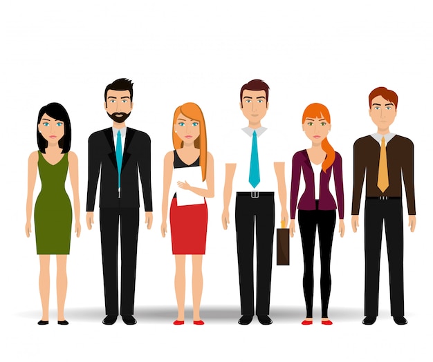 Free vector business people and entrepreneur