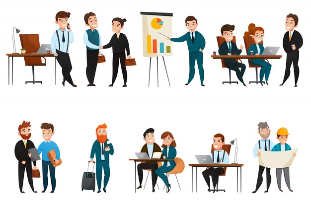 Business People Icon Set