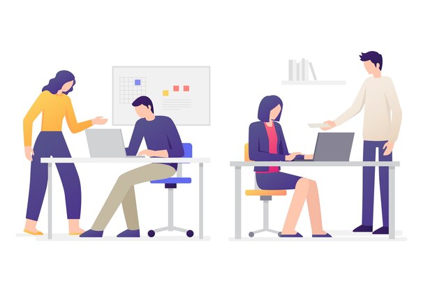 business people illustration collection
