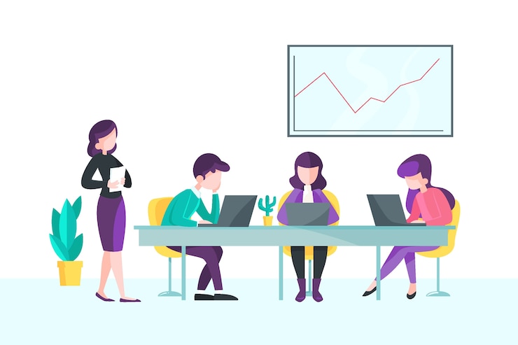 Free Vector business people illustration