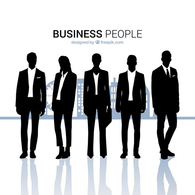 Business people outlines collection