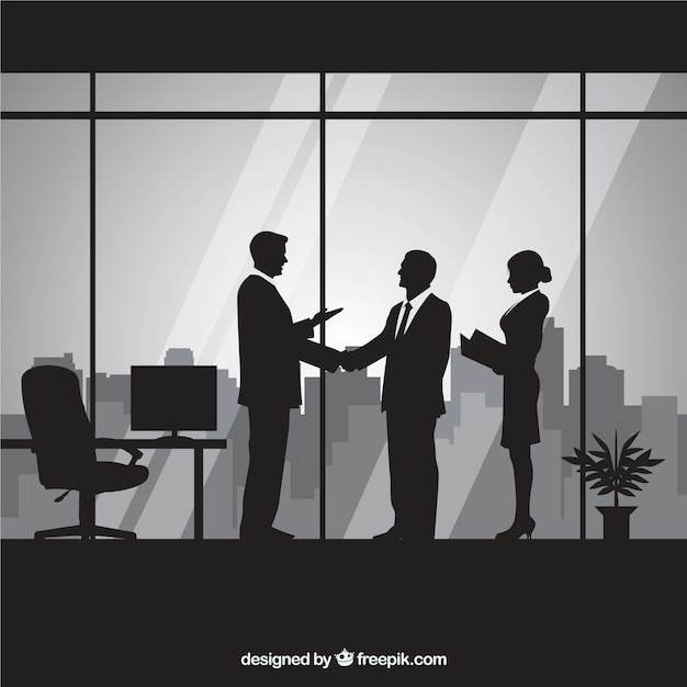 Business people silhouettes