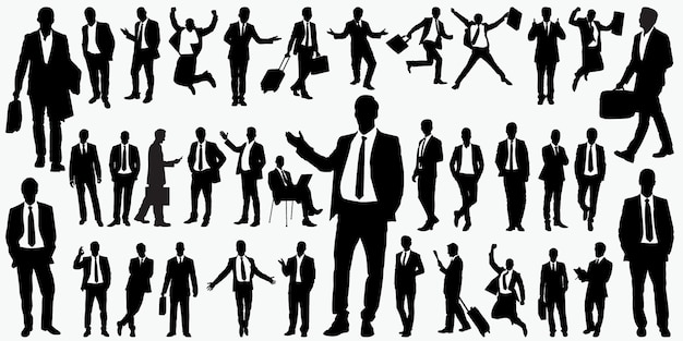 Business people silhouettes