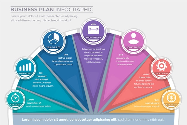 Business plan infographic concept