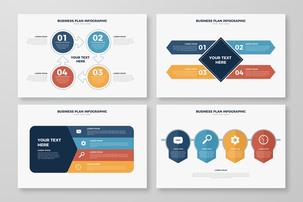 Business plan infographic design