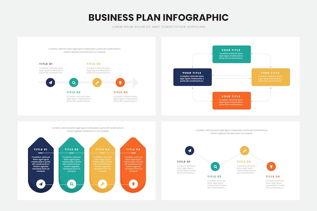 Progettazione infografica del business plan