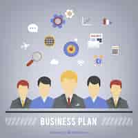 Vettore gratuito business plan infografica