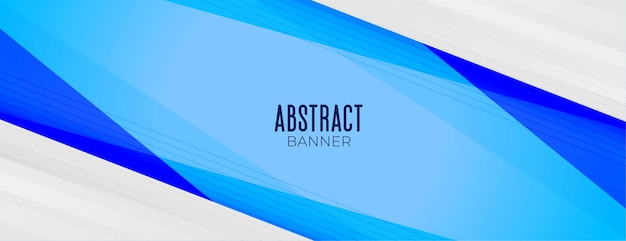 Free vector business presentation banner  in blue color