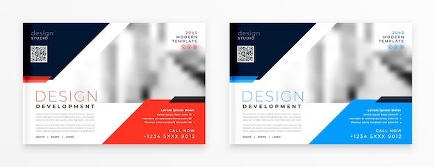 Free vector business presentation brochure flyer cover template