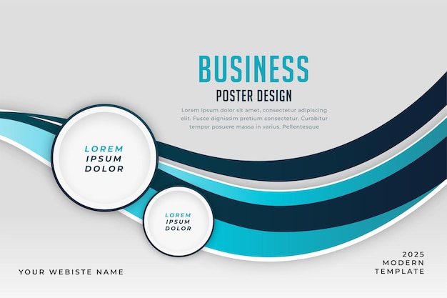 Business presentation template with text space