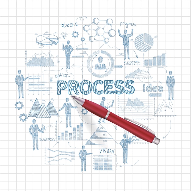 Business process concept 