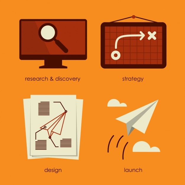 Free Vector business process design