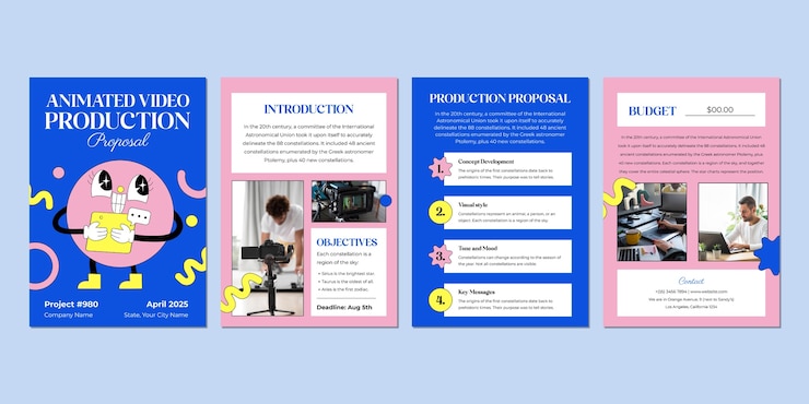 무료 Vector 비즈니스 제안 템플릿 디자인