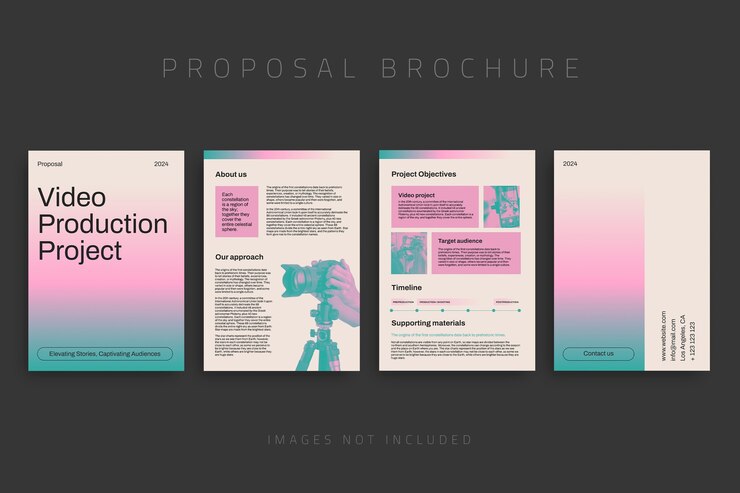 Free Vector business proposal template design