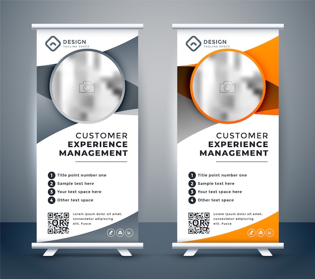 Business rollup banners for marketing