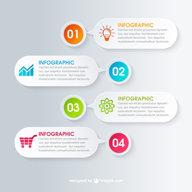 비즈니스 연설 거품 infographic