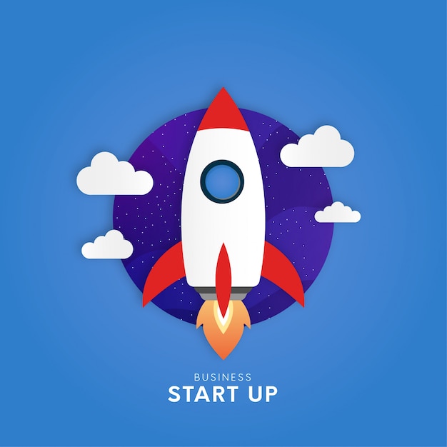 Free vector business start up background