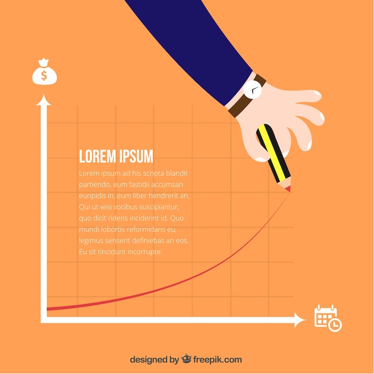 Free Vector business statistics template