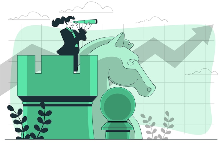 Free Vector business strategy concept illustration