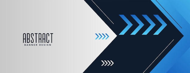 Modern Arrow Presentation Wide Banner Design for Business Style