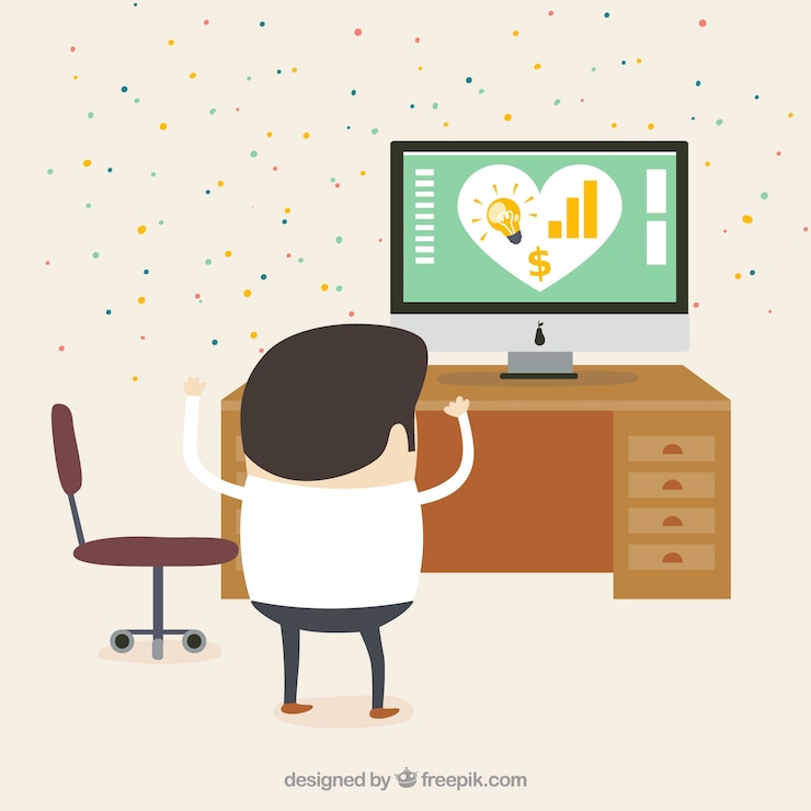 Free Vector business success