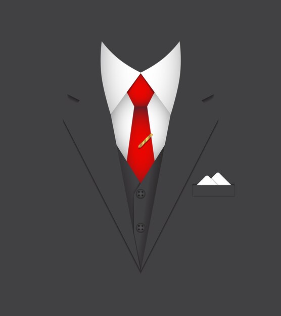 business suit  leader person concept vector illustration