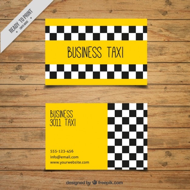 Business taxi card