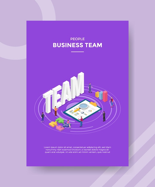 Free vector business team concept template.