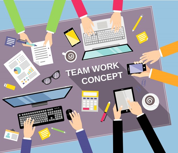 Business teamwork concept